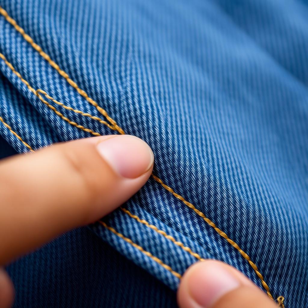 Stitching and workmanship close-up